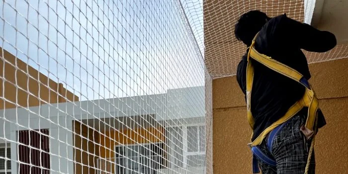 Balcony bird and pigeon net installation service